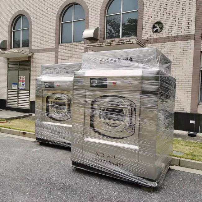 全自動衛生站小型工業洗衣機，衛生站專用工業洗衣機100kg洗滌方案